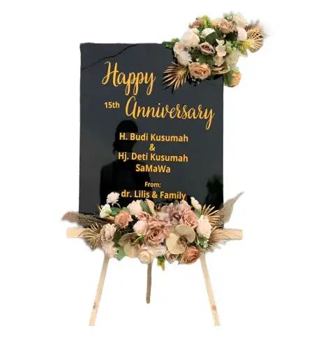Papan Bunga Akrilik Kristen